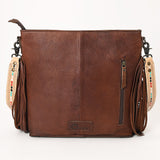 OHLAY OHG123 Cross Body Hand Tooled Hair-On Genuine Leather women bag western handbag purse