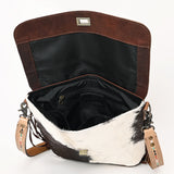 OHLAY OHG124 Cross Body Hand Tooled Hair-On Genuine Leather women bag western handbag purse