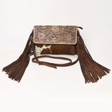 Ohlay Bags OHG128 Clutch Hand Tooled Hair-On Genuine Leather Women Bag Western Handbag Purse