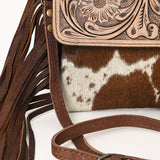 Ohlay Bags OHG128 Clutch Hand Tooled Hair-On Genuine Leather Women Bag Western Handbag Purse