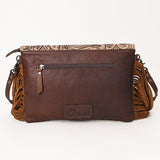 Ohlay Bags OHG128 Clutch Hand Tooled Hair-On Genuine Leather Women Bag Western Handbag Purse