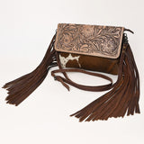 Ohlay Bags OHG128 Clutch Hand Tooled Hair-On Genuine Leather Women Bag Western Handbag Purse