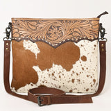 Ohlay Bags OHG129 Cross Body I Hand Tooled Hair-On Genuine Leather Women Bag Western Handbag Purse