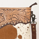 Ohlay Bags OHG129 Cross Body I Hand Tooled Hair-On Genuine Leather Women Bag Western Handbag Purse