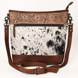 OHLAY OHG132 HOBO Hand Tooled Hair-on Genuine Leather women bag western handbag purse