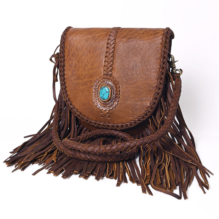 American Darling Messenger Full Grain Genuine Leather Western Women Bag Handbag Purse | Cute - Hilason