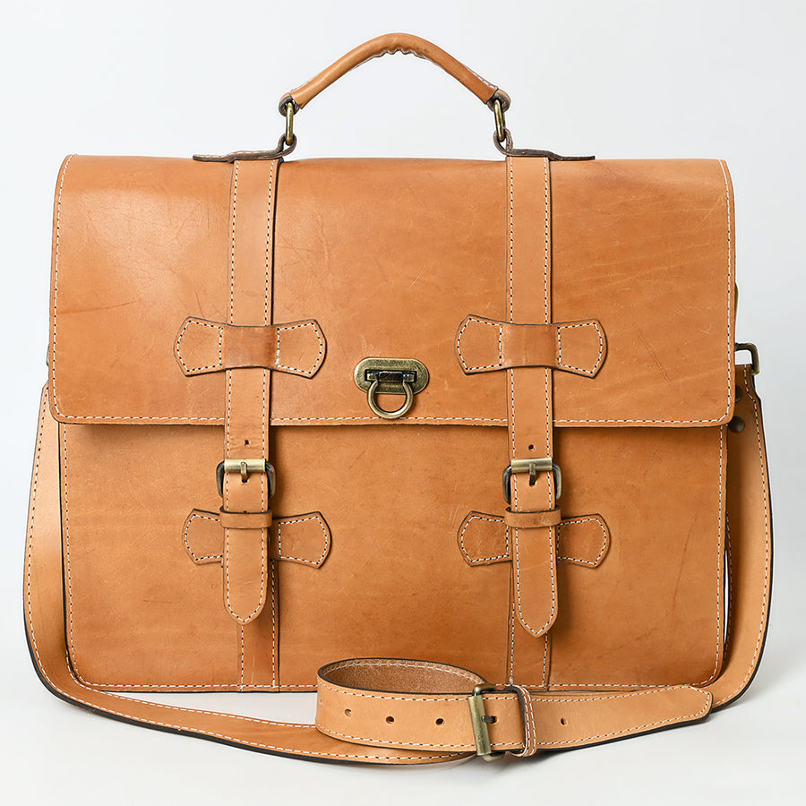 American Darling Western Genuine Leather Briefcase Bag Handmade Durable Work Laptop Messenger Office Travel Professional Bag