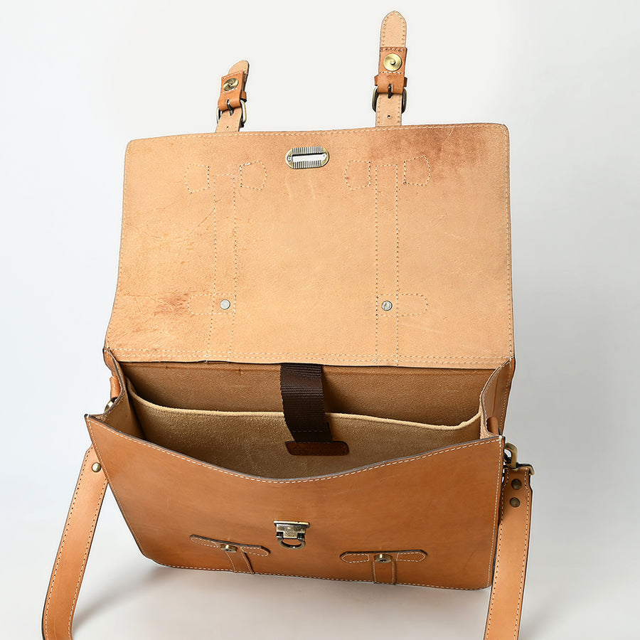 American Darling Western Genuine Leather Briefcase Bag Handmade Durable Work Laptop Messenger Office Travel Professional Bag