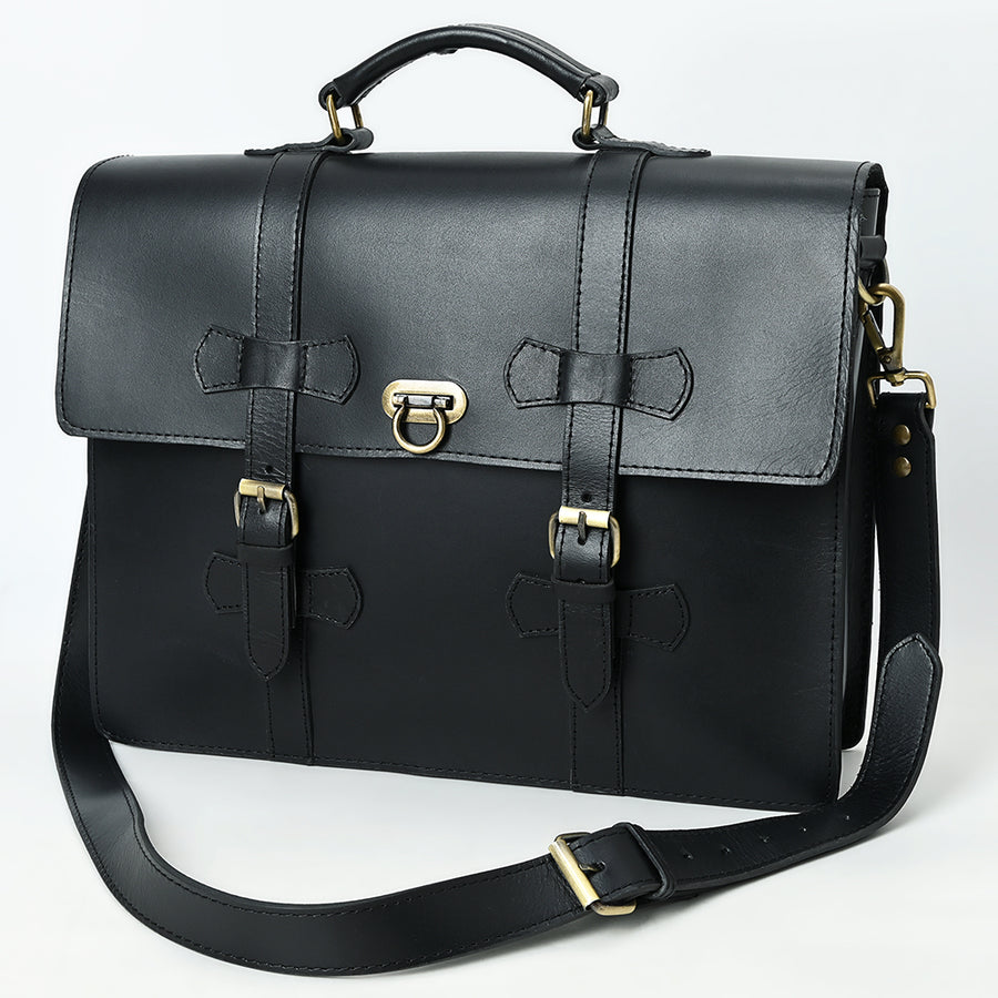American Darling Western Genuine Leather Briefcase Bag for Work Office and Travel - Uhorse