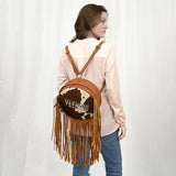 American Darling ADBG1400 Tote Hair On Genuine Leather women bag western handbag purse