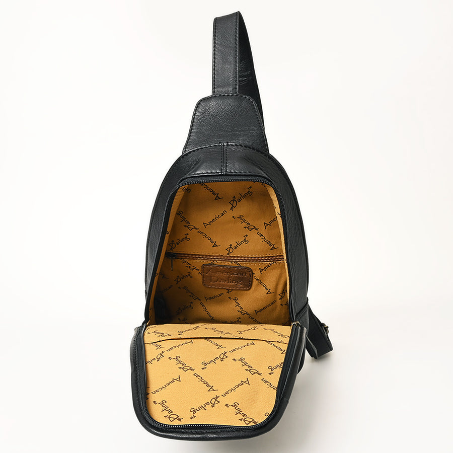 American Darling Sling Hand Tooled Hair-On Genuine Leather Western Women Bag |Sling | for