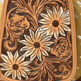 American Darling Sling Hand Tooled Saddle Blanket Genuine Leather women bag western handbag purse