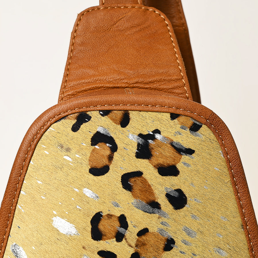 American Darling Sling Hand Tooled Hair-On Genuine Leather Western Women Bag |Sling | for