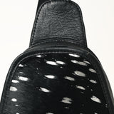 American Darling ADBG1146E Sling Hand Tooled Hair On Genuine Leather women bag western handbag purse