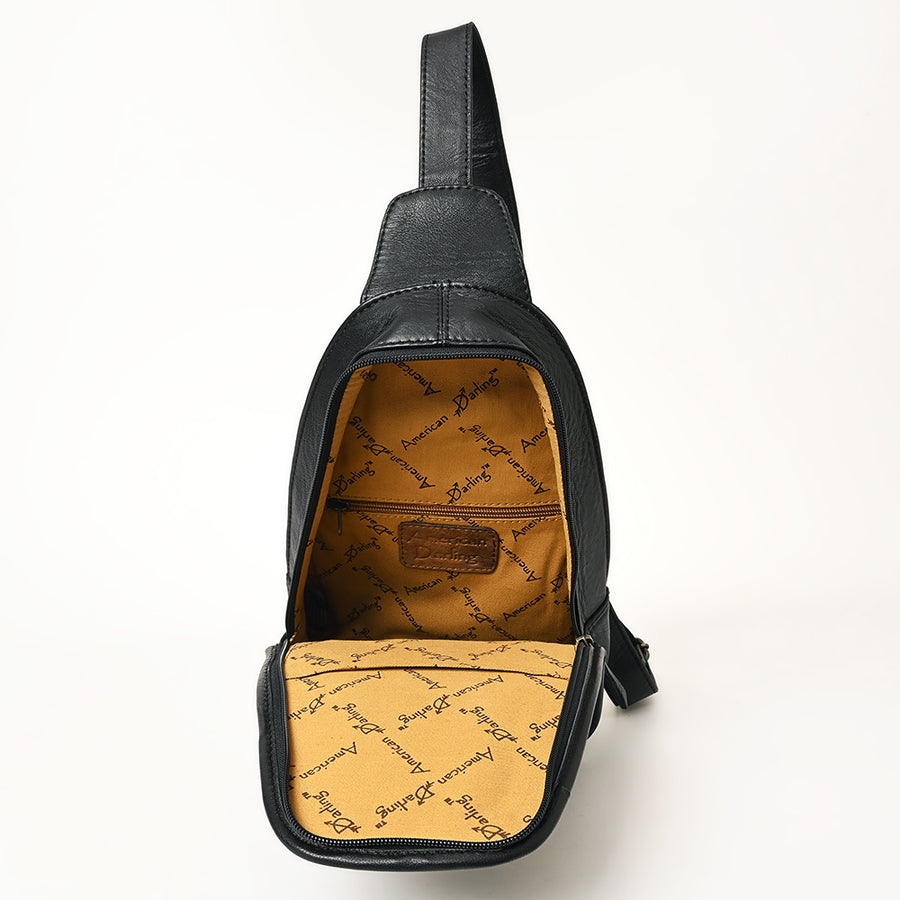 American Darling Sling Hand Tooled Hair-On Genuine Leather Western Women Bag |Sling | for
