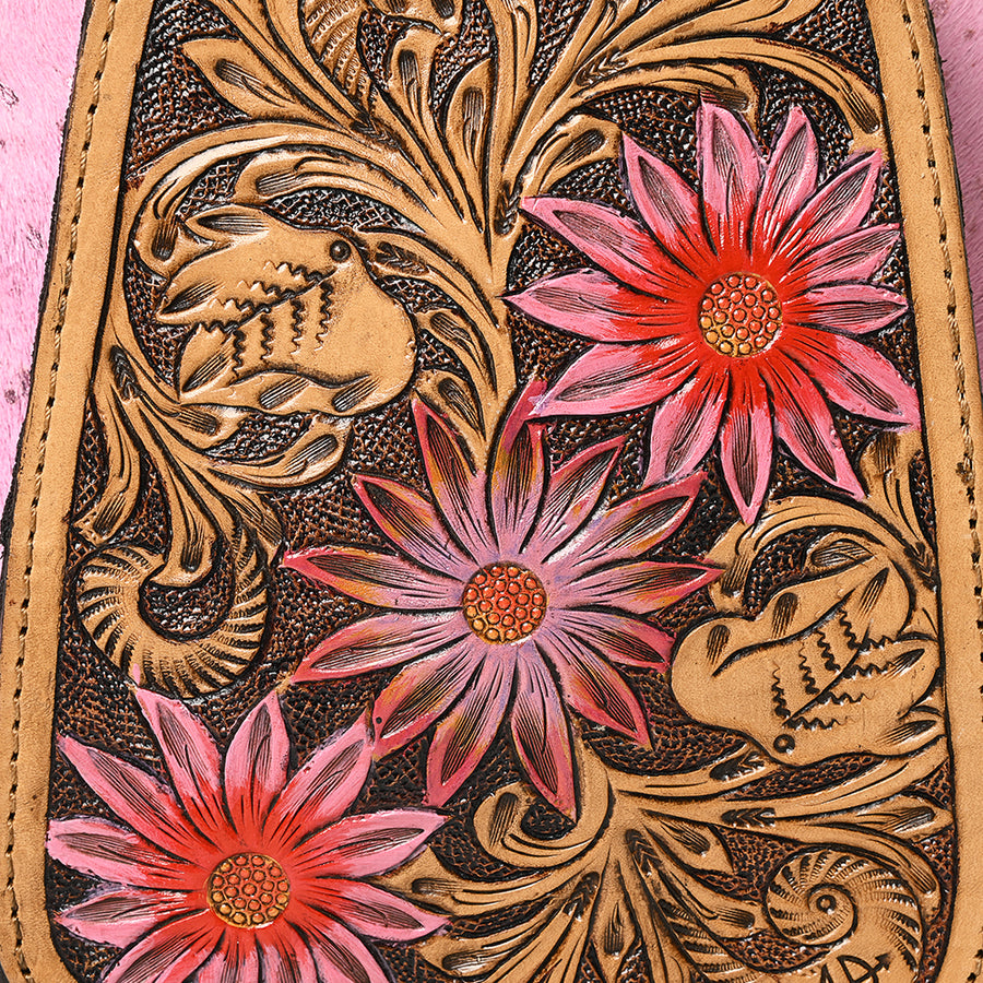American Darling Sling Hand Tooled Hair-On Genuine Leather Western Women Bag |Sling | for