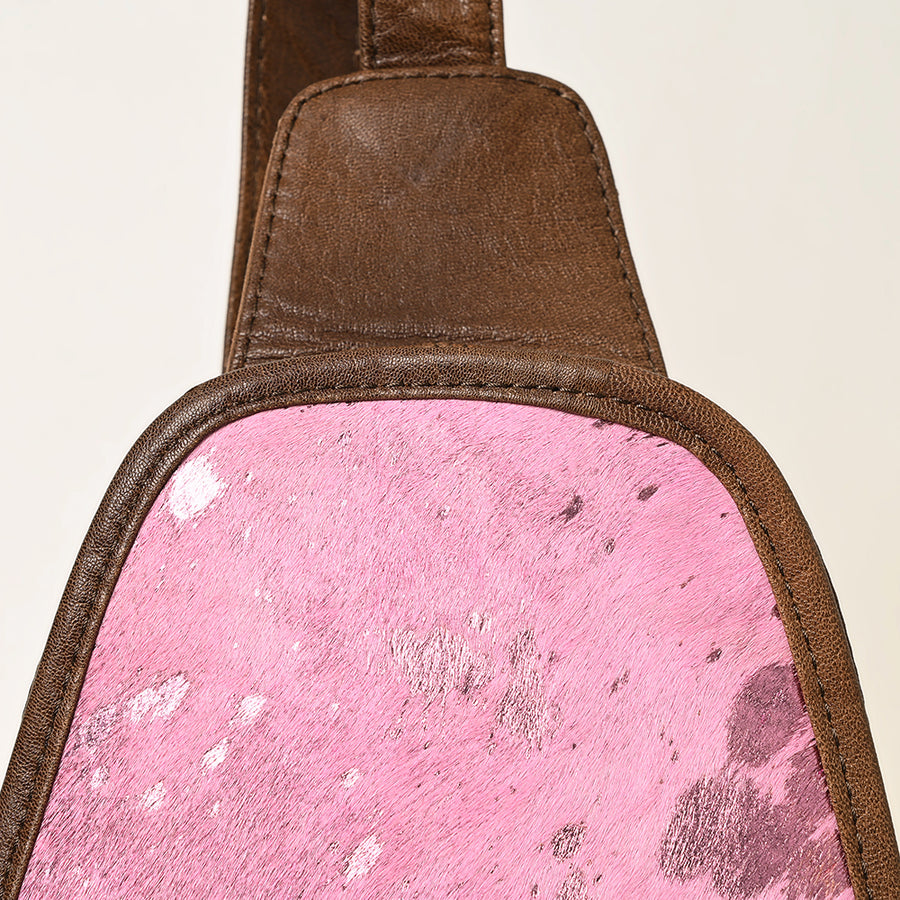 American Darling Sling Hand Tooled Hair-On Genuine Leather Western Women Bag |Sling | for