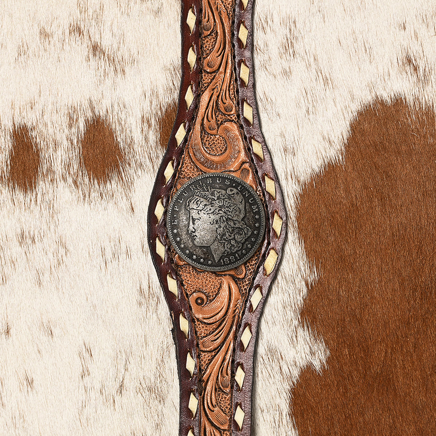 American Darling Western Cowhide Leather Backpack Hand-Tooled Strap Genuine Leather Handmade Western Travel Bag Everyday Backpack Purse