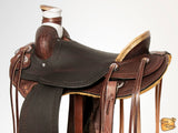Western Horse Saddle American Leather Wade Ranch Roping Brown Hilason