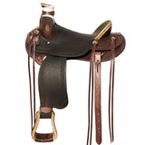 Western Horse Saddle American Leather Wade Ranch Roping Brown Hilason