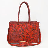 American Darling ADBG1412A Tote Hand Tooled Genuine Leather Women Bag Western Handbag Purse