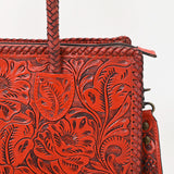 American Darling ADBG1412A Tote Hand Tooled Genuine Leather Women Bag Western Handbag Purse