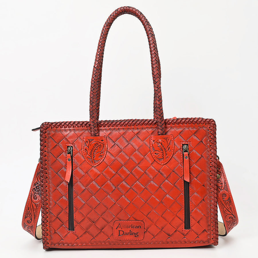 American Darling Western Tote Bag – Hand-Tooled Genuine Leather, Durable Build & Everyday Carry Design