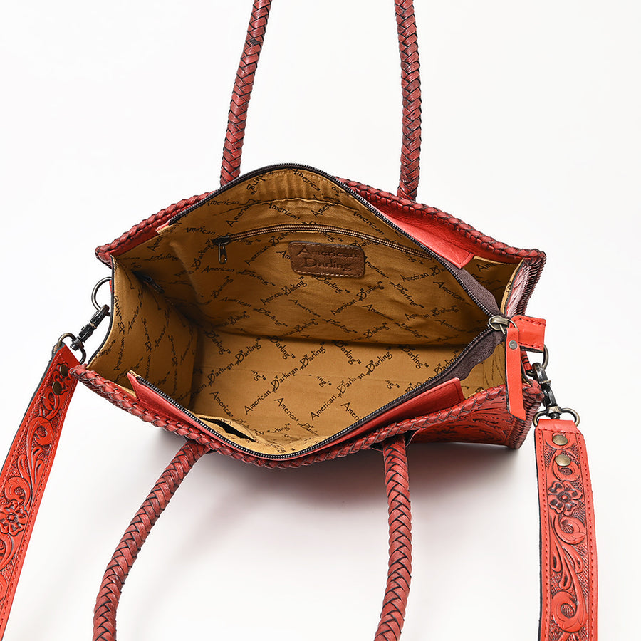 American Darling Western Tote Bag – Hand-Tooled Genuine Leather, Durable Build & Everyday Carry Design