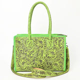 American Darling ADBG1412A Tote Hand Tooled Genuine Leather Women Bag Western Handbag Purse