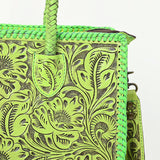 American Darling ADBG1412A Tote Hand Tooled Genuine Leather Women Bag Western Handbag Purse
