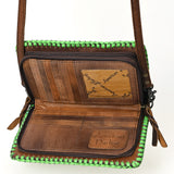 American Darling ADBG1228I Clutch Hand Tooled Genuine Leather Women Bag Western Handbag Purse
