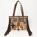 American Darling ADBG1113A Tote Saddle Blanket Genuine Leather Women Bag Western Handbag Purse