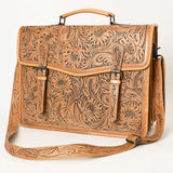 American Darling ADBG1417 Briefcase Hand Tooled Genuine Leather women bag western handbag purse
