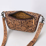 American Darling ADBG1419 Cross Body Hand Tooled Genuine Leather women bag western handbag purse