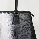 American Darling ADBG1422 Tote Crocodile Embossed Genuine Leather Women Bag Western Handbag Purse