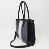 American Darling ADBG1422 Tote Crocodile Embossed Genuine Leather Women Bag Western Handbag Purse
