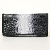 American Darling ADBG1423 Wallet Crocodile Embossed Genuine Leather women bag western handbag purse