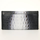 American Darling ADBG1423 Wallet Crocodile Embossed Genuine Leather women bag western handbag purse