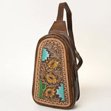 American Darling ADBG1425A Sling Hand Tooled Genuine Leather women bag by Hilason – Cowboy and equestrian accessories