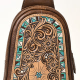 American Darling Cross Body Hand Tooled Genuine Leather women bag western handbag purse