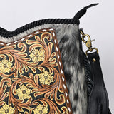 American Darling Hobo Beautifully Hand Tooled Hair-On Genuine Leather women bag western handbag purse | bag|