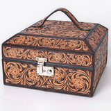 American Darling Jewelry Case Hand Tooled Genuine Leather women bag western handbag purse