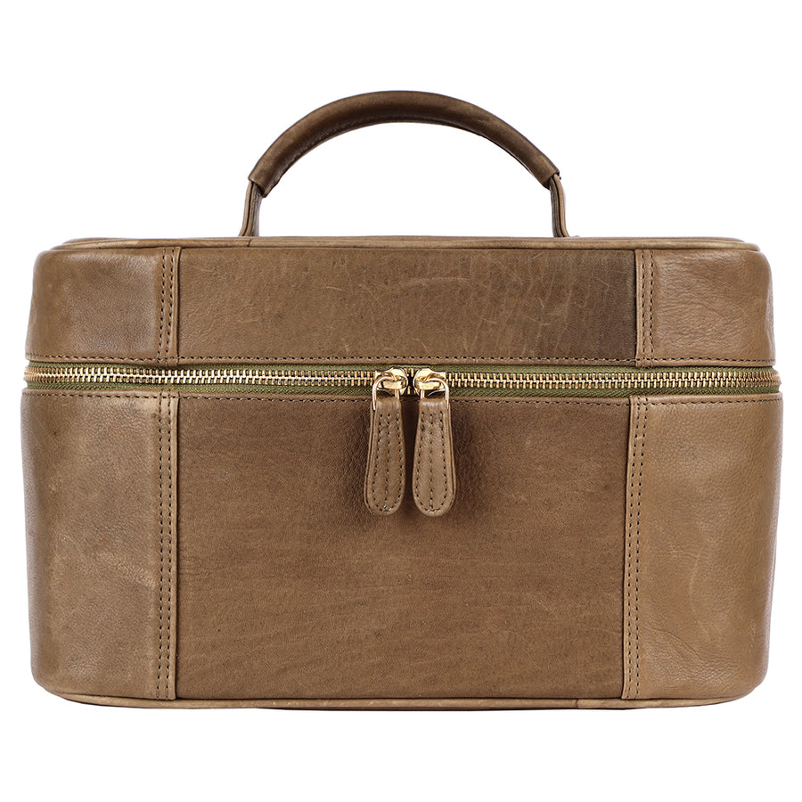 American Darling Jewelry Case Western Genuine Leather Handcrafted Vanity Box Travel Cosmetics Organizer Case