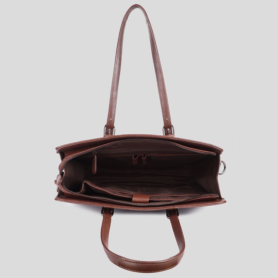 American Darling Tote Bag Western Genuine Leather Handcrafted Shoulder Purse with Adjustable Handles and YKK Zipper