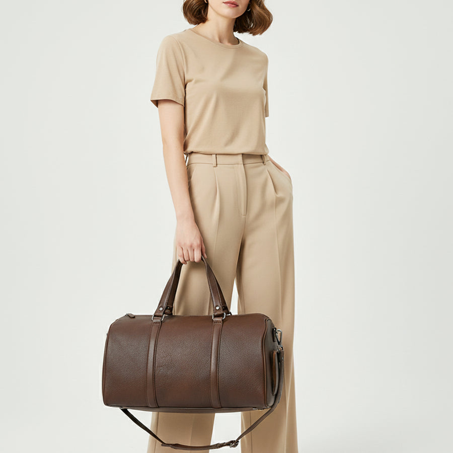 American Darling Duffel Western Genuine Leather Handcrafted Weekender Travel Bag with Detachable Shoulder Strap