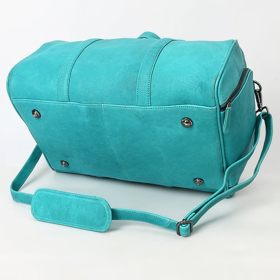 American Darling Duffel Western Genuine Leather Handcrafted Weekender Travel Bag with Detachable Shoulder Strap