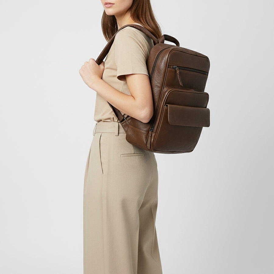 American Darling Backpack Western Genuine Leather Handcrafted Multi Pocket Rucksack Daypack with YKK Zipper