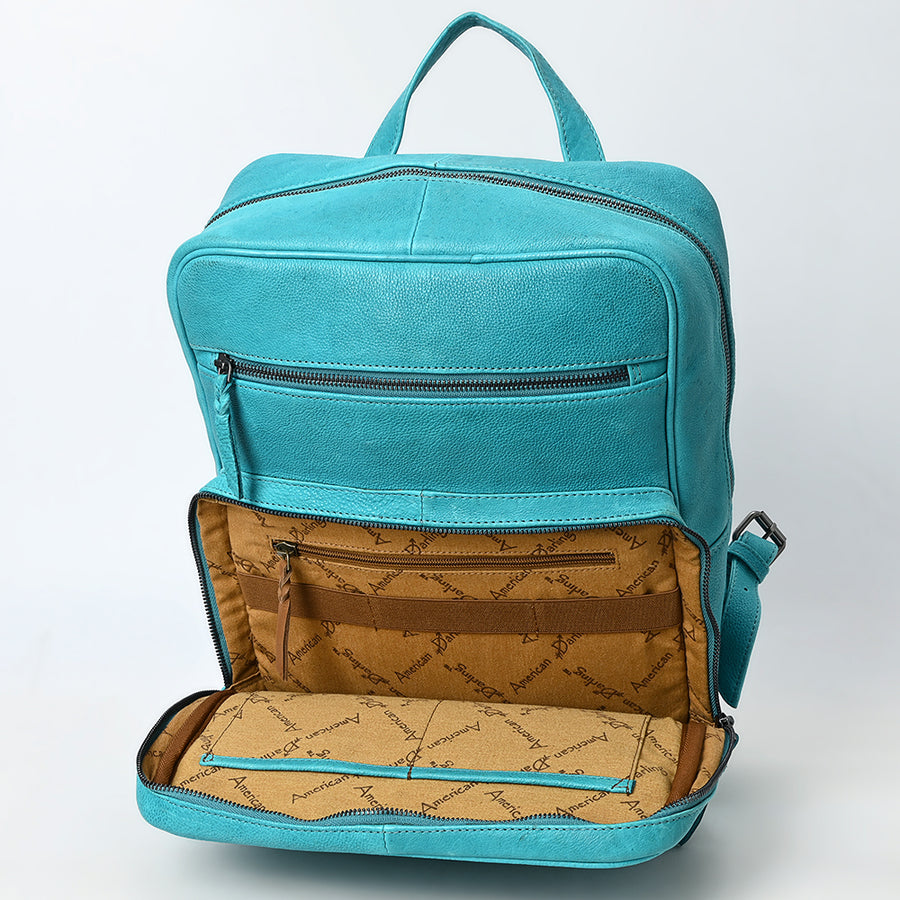 American Darling Backpack Western Genuine Leather Handcrafted Multi Pocket Rucksack Daypack with YKK Zipper