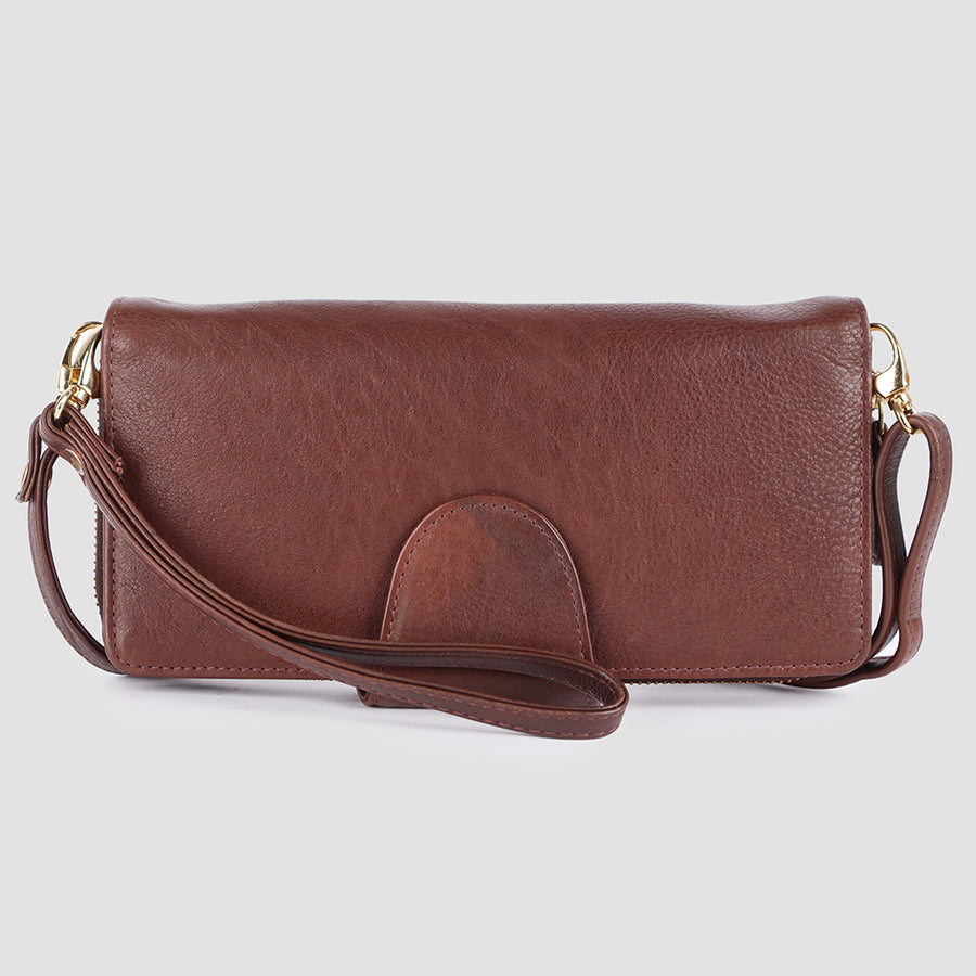 American Darling Wallet Western Genuine Leather Handcrafted Crossbody Wristlet Clutch Purse with YKK Zipper