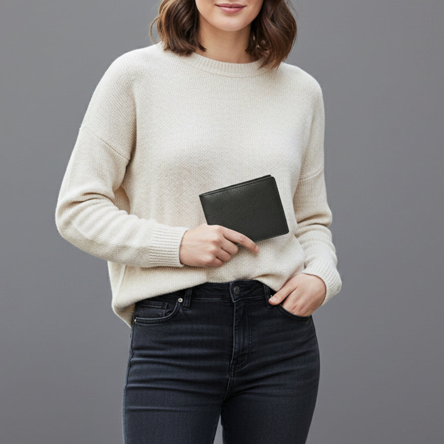 American Darling Wallet Western Genuine Leather Handcrafted Classic Bifold Pocket Wallet with YKK Zipper Coin Pocket